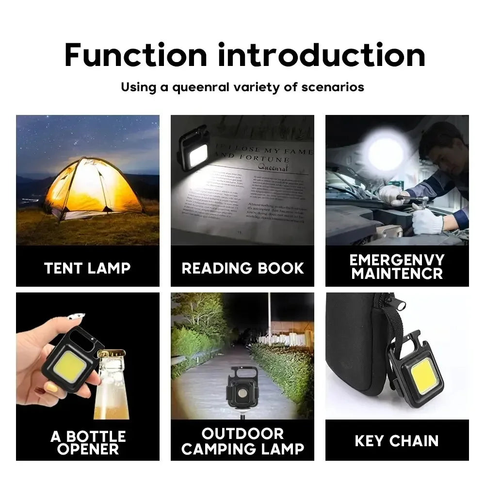 Mini LED Flashlight Keychain