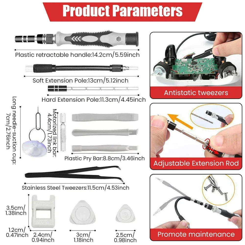 Screwdriver Set 115 in 1 Precision Tools